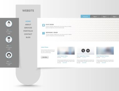 Web sitesi tasarım şablonu 