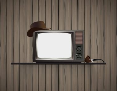 eski retro televizyon