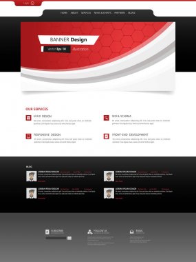 Web sitesi tasarım şablonu 