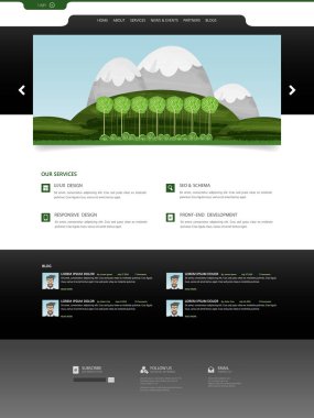 Web sitesi tasarım şablonu 