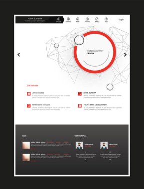 Web sitesi tasarım şablonu