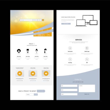 Web sitesi tasarım şablonu