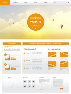 Web sitesi tasarım şablonu