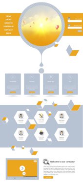 Web sitesi tasarım şablonu