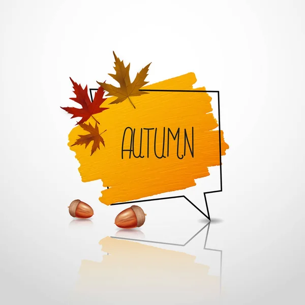 Beau design d'automne — Image vectorielle