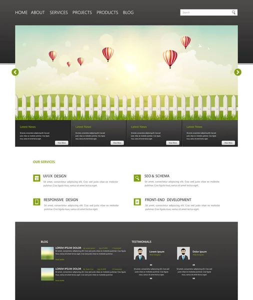 website design template