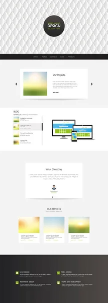 Modèle de conception de site Web — Image vectorielle