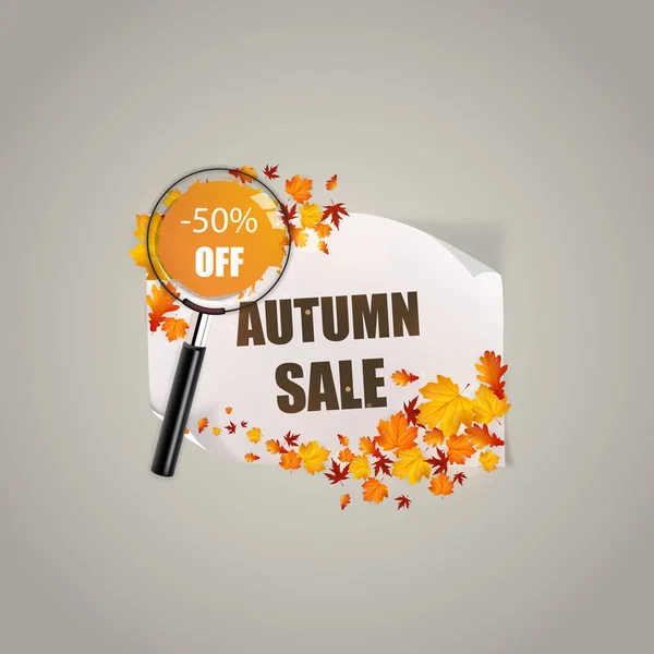 Осенняя распродажа — стоковый вектор