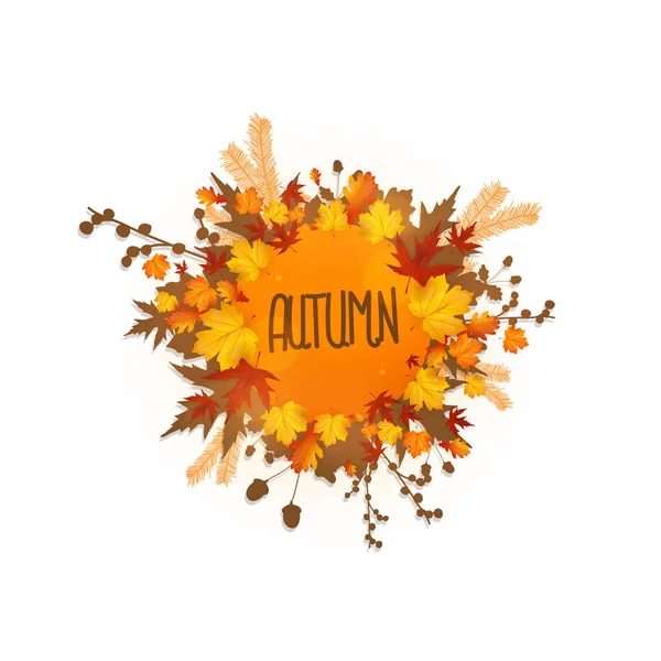 Schöne Herbstgestaltung — Stockvektor
