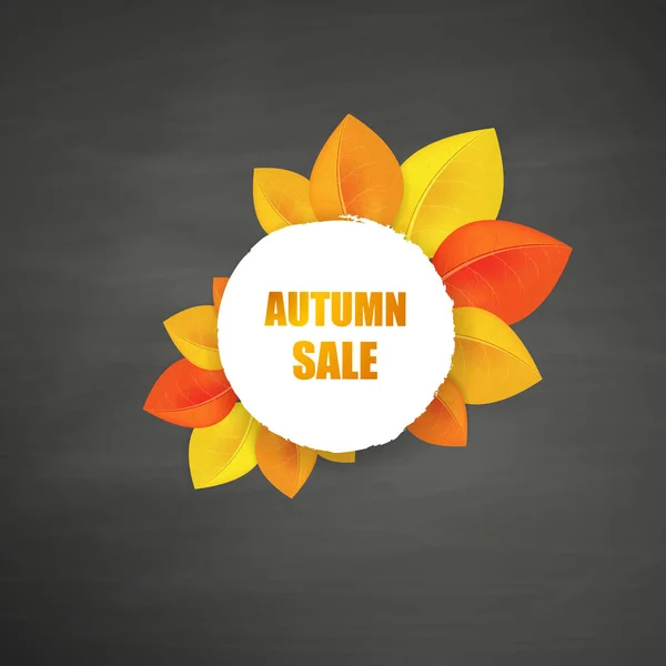 Autumn sale banner — Stock Vector