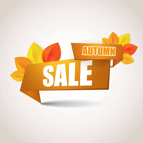 Autumn sale banner — Stock Vector