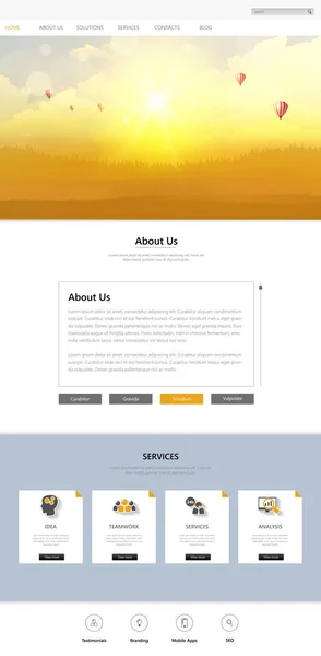 Plantilla de diseño web — Vector de stock