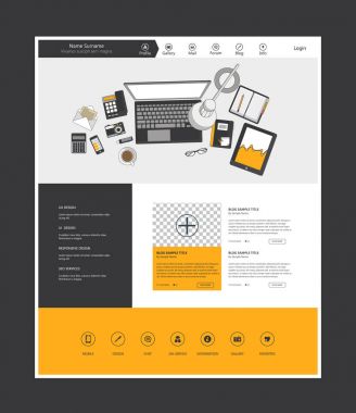 Web sitesi tasarım şablonu