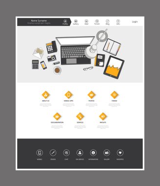 Web sitesi tasarım şablonu