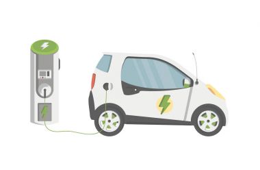 electrocar araç ile broşür şablonu