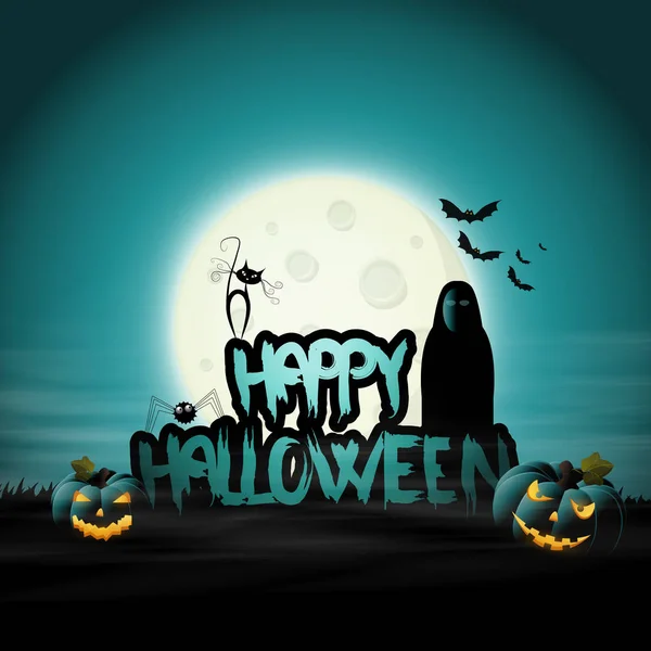 Happy Halloween Poster — Stock Vector