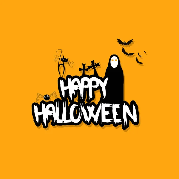 Feliz cartel de Halloween — Vector de stock