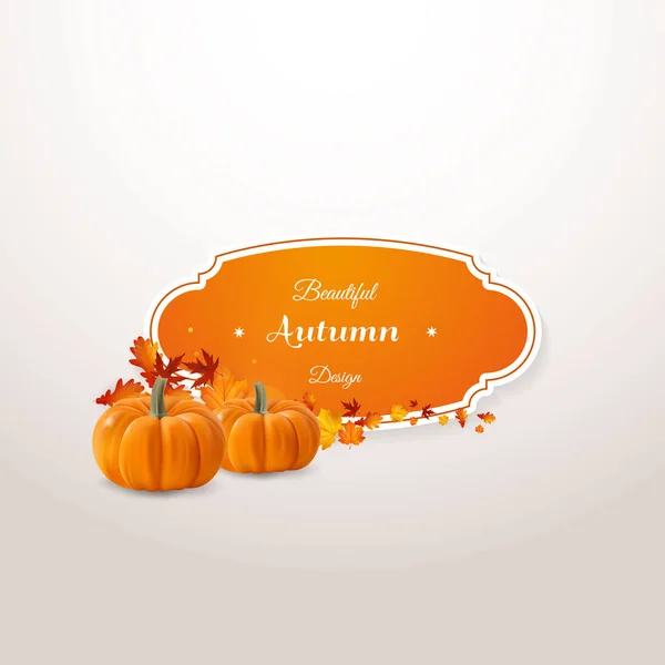 Beautiful autumn design — Stock Vector