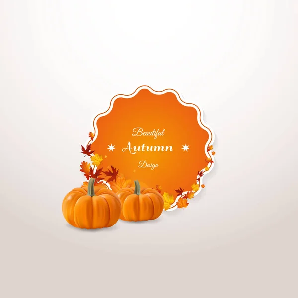Hermoso diseño de otoño — Archivo Imágenes Vectoriales