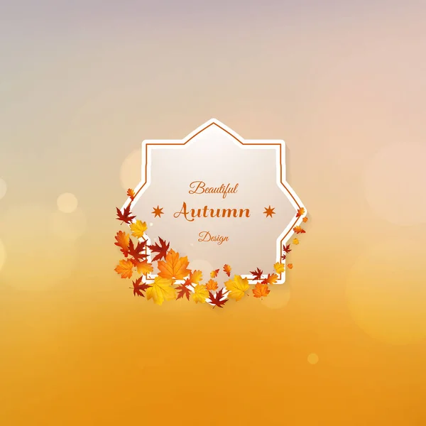 Beau design d'automne — Image vectorielle