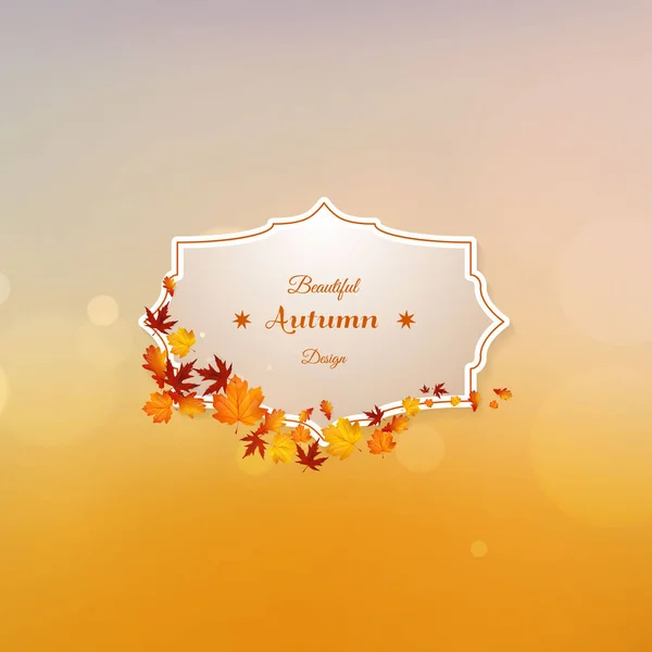 Beau design d'automne — Image vectorielle