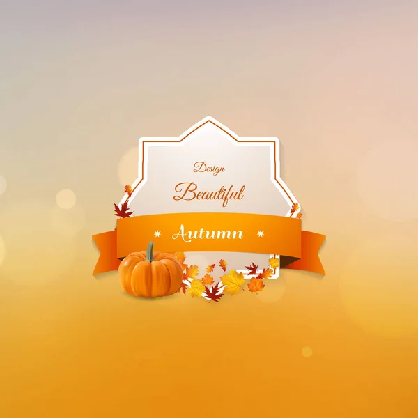 Beau design d'automne — Image vectorielle