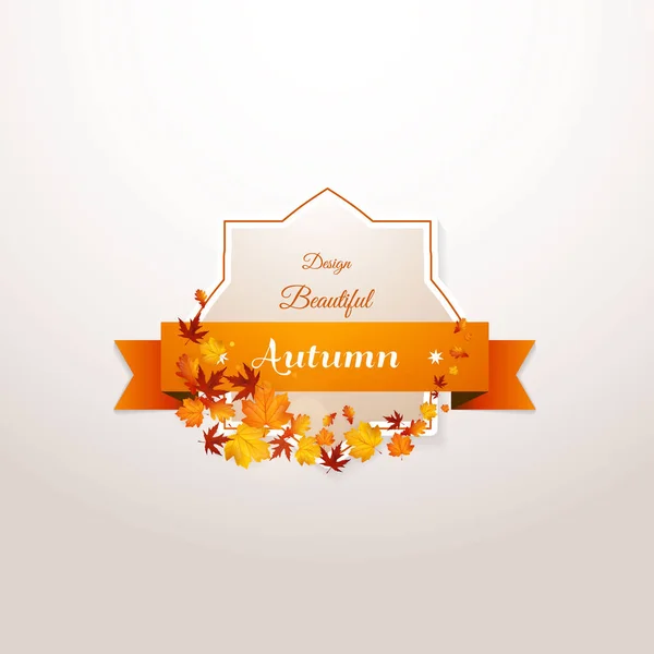 Beau design d'automne — Image vectorielle