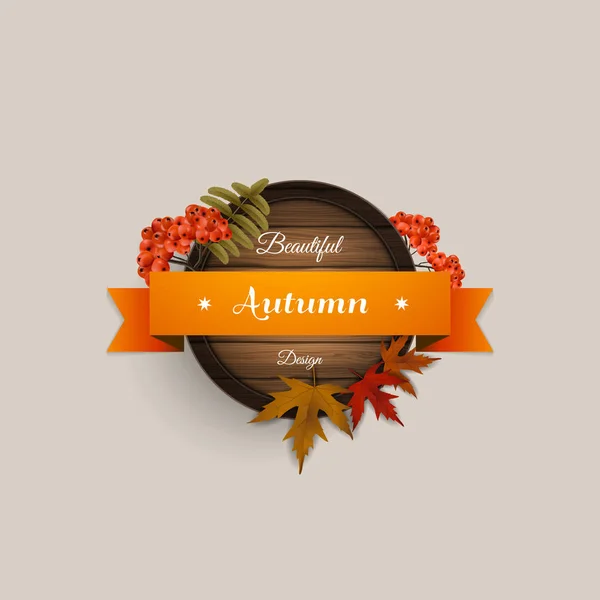 Mooie herfst ontwerp — Stockvector