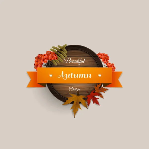 Bellissimo design autunnale — Vettoriale Stock