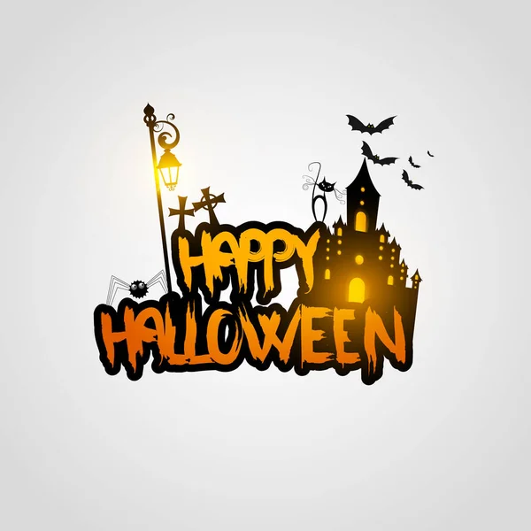 Buon poster di Halloween — Vettoriale Stock