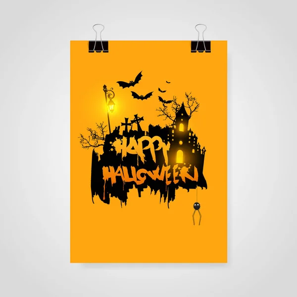 Joyeux Halloween affiche — Image vectorielle