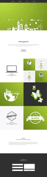 Website ontwerpsjabloon — Stockvector