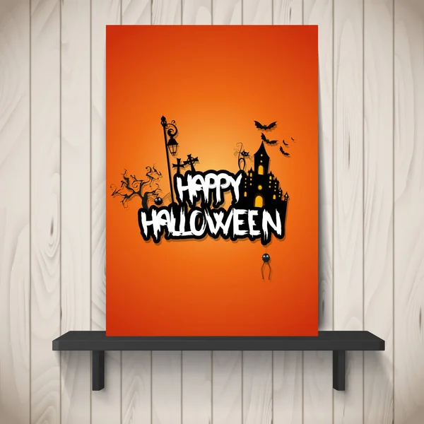 Glückliches Halloween-Plakat — Stockvektor