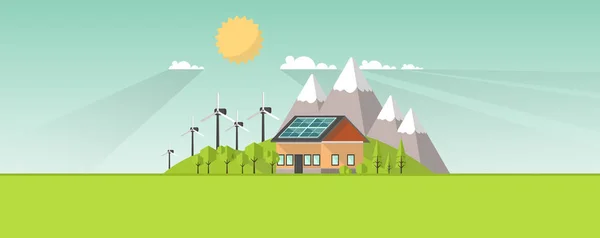 Güneş enerjisi broşür şablonu