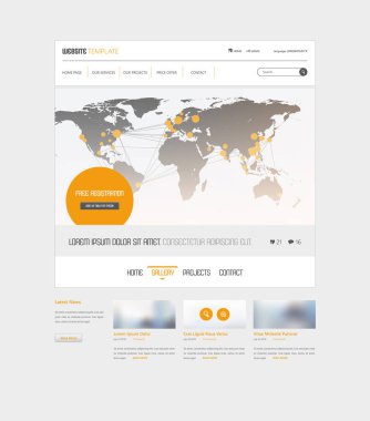 Temizlik Modern Web sitesi arayüzü şablonu  