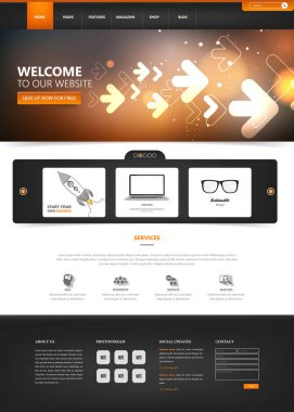 Temizlik Modern Web sitesi arayüzü şablonu