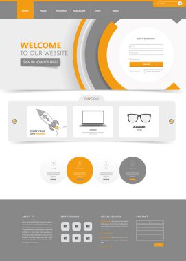 Temizlik Modern Web sitesi arayüzü şablonu