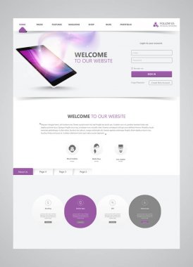 Temizlik Modern Web sitesi arayüzü şablonu