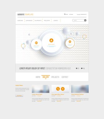 Modern Web sitesi şablonu 