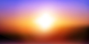 Bulanık Colofrul günbatımı arka plan