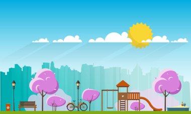 Bahar sezonu Parkı. 