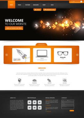 Temizlik Modern Web sitesi arayüzü şablonu