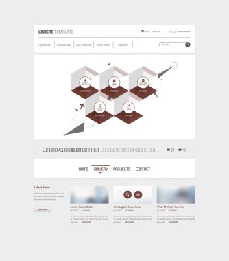 Kurumsal iş web sitesi şablonu 