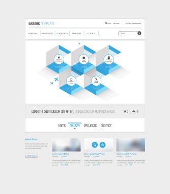 Kurumsal iş web sitesi şablonu 