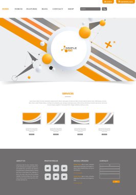 Modern Web sitesi şablonu 