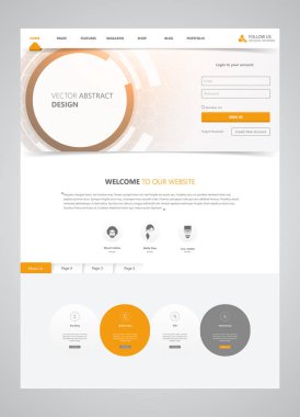 Temizlik Modern Web sitesi arayüzü şablonu