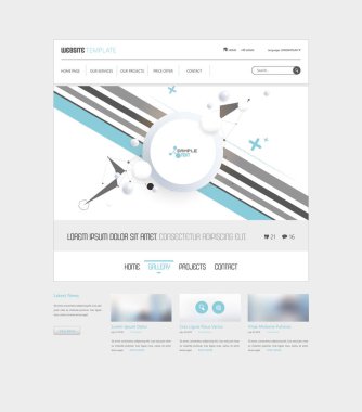 Modern Web sitesi şablonu 