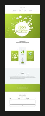 Eko sayfa web sitesi şablonu