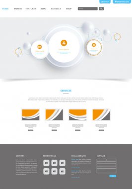 Modern Web sitesi şablonu 