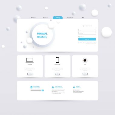 Web tasarım navigasyon seti.